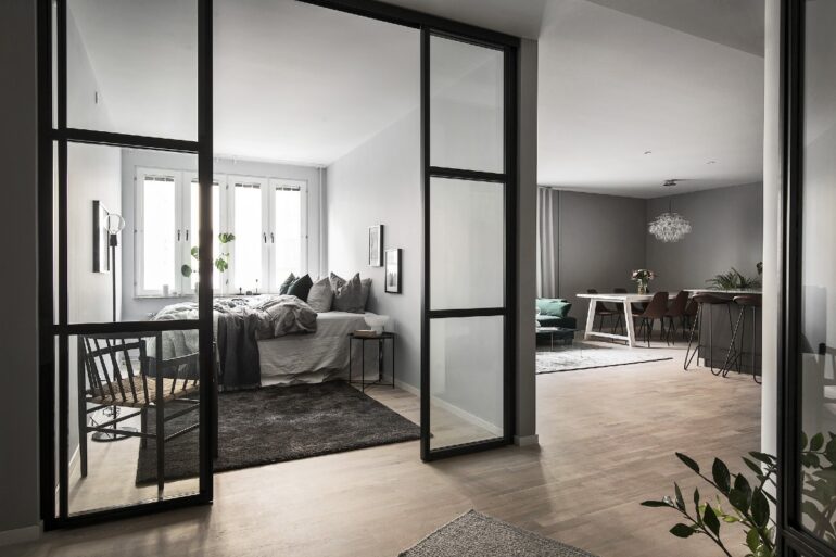 Glasvägg sovrum inspo