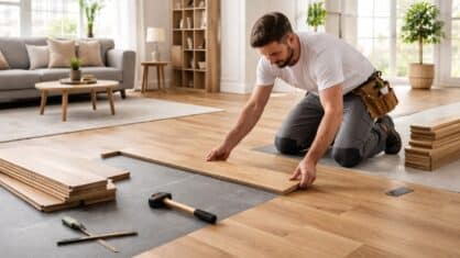 Lägga parkett vardagsrum