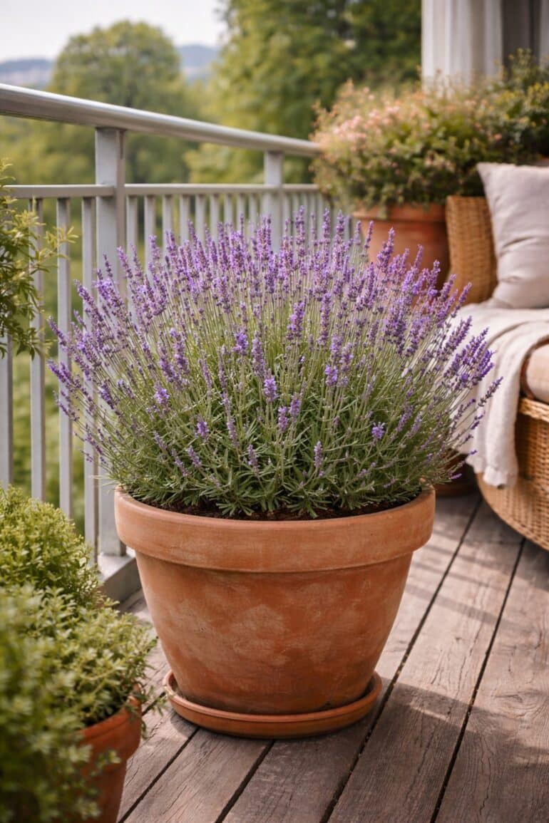 lavendel odla balkong