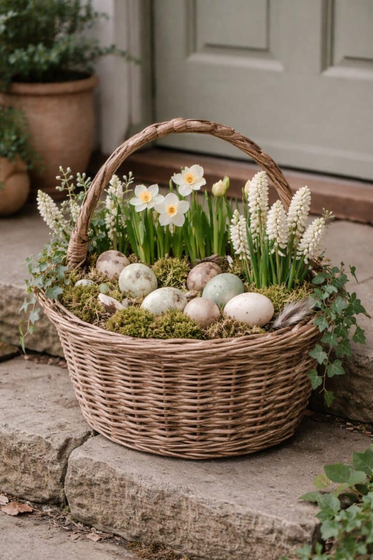 påsk korg ute