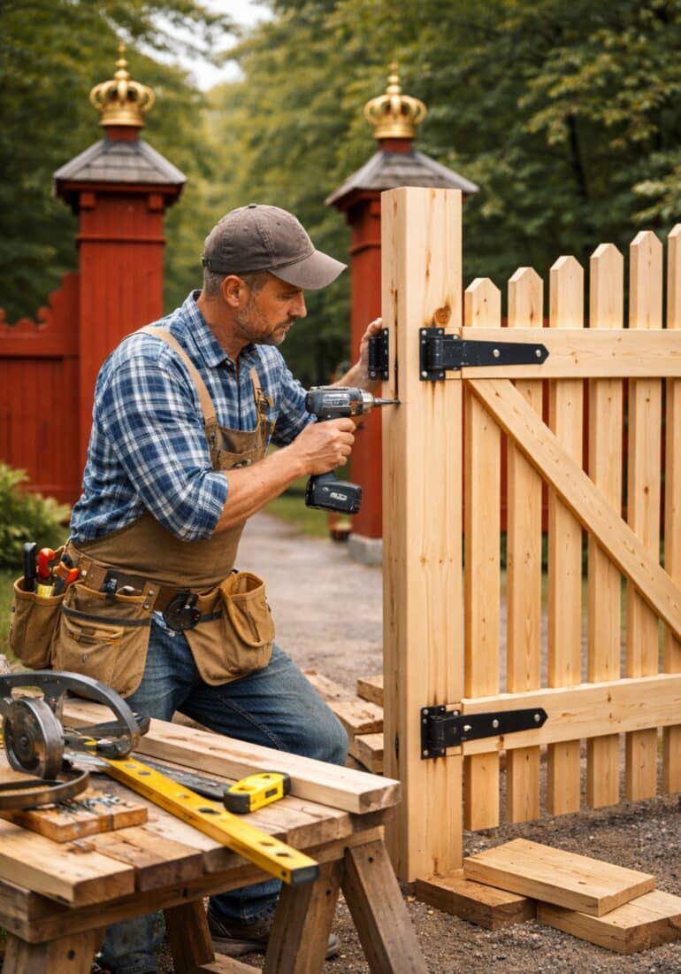 Bygga trägrind hållbart