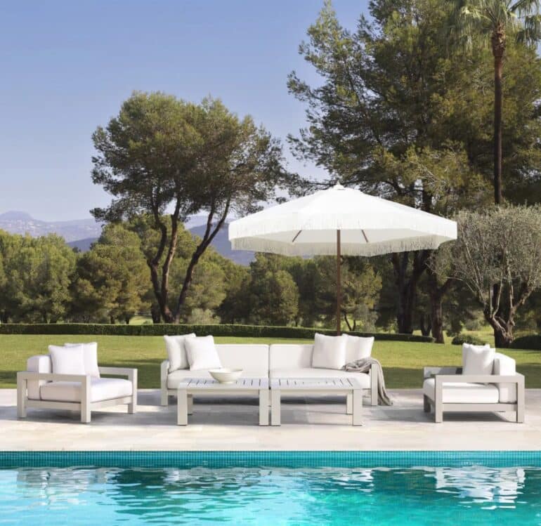 Lounge utemöbler lyxiga