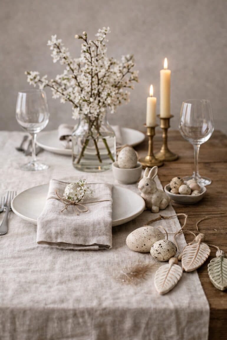 påskpynt trender bord