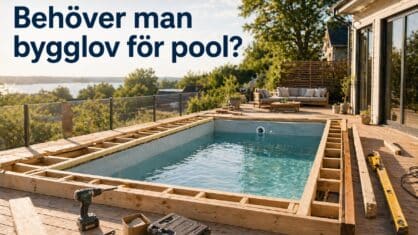 Behöver man bygglov för pool hemma? Detta gäller