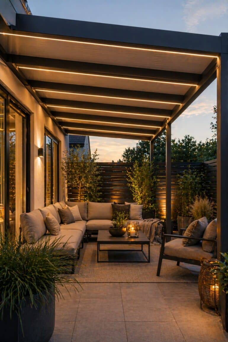 uteplats tak bygga biligt