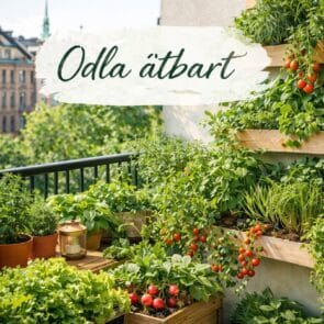 Odla ätbart på balkong