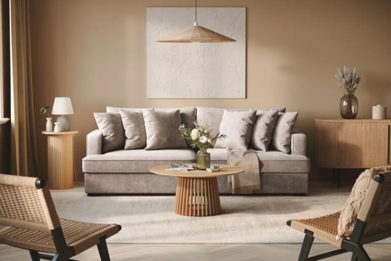 4-sits Djup Soffa i Chenille