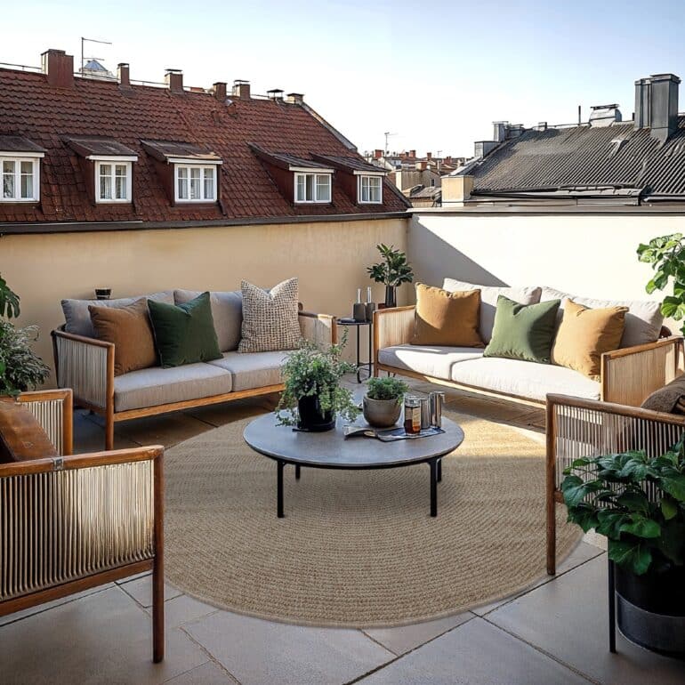 Rund matta - Indoor/Outdoor Arlo (beige)