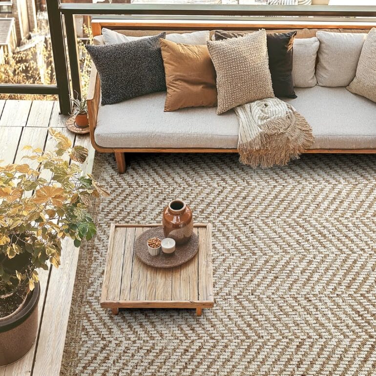 Shaggy Indoor/Outdoor - Donora (brun)