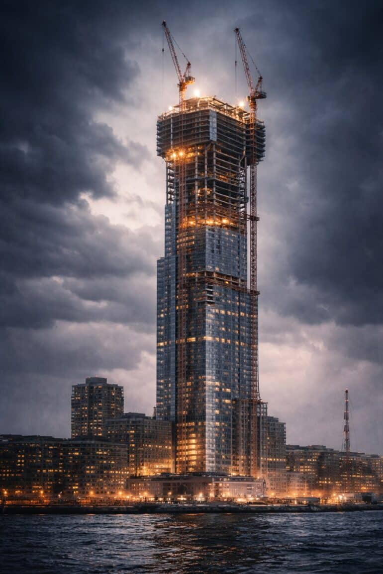 karlatornet ska gunga i storm