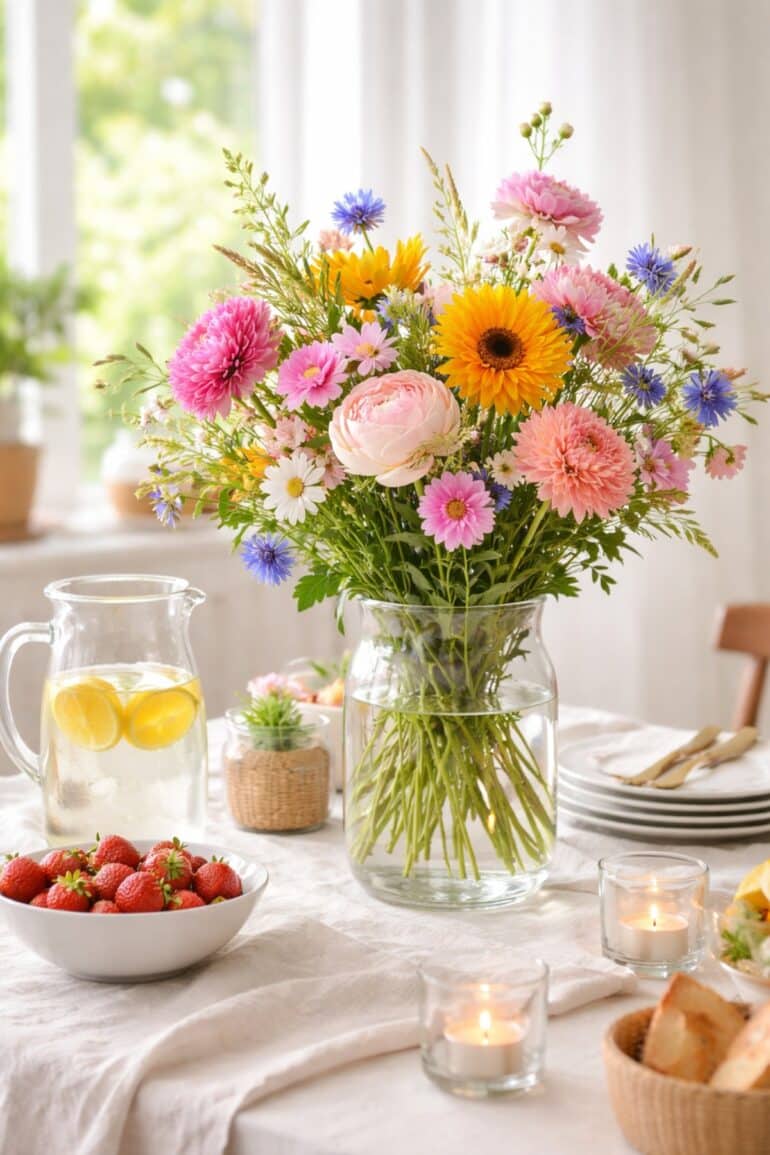 snittblommor styla med