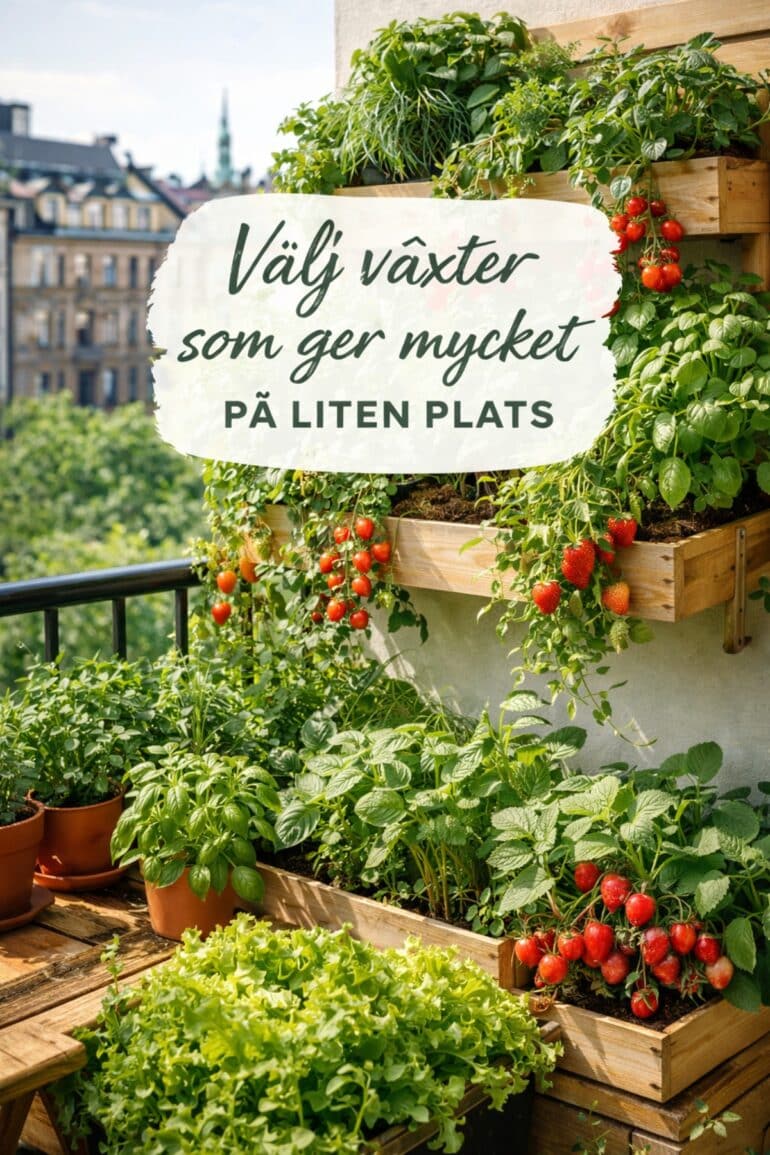 odla växter på liten yta