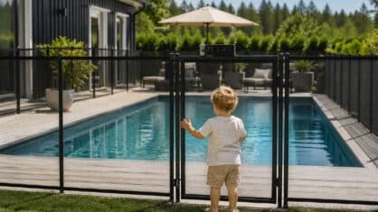 Hur barnsäkrar man pool och uteplats? 10 säkra tips