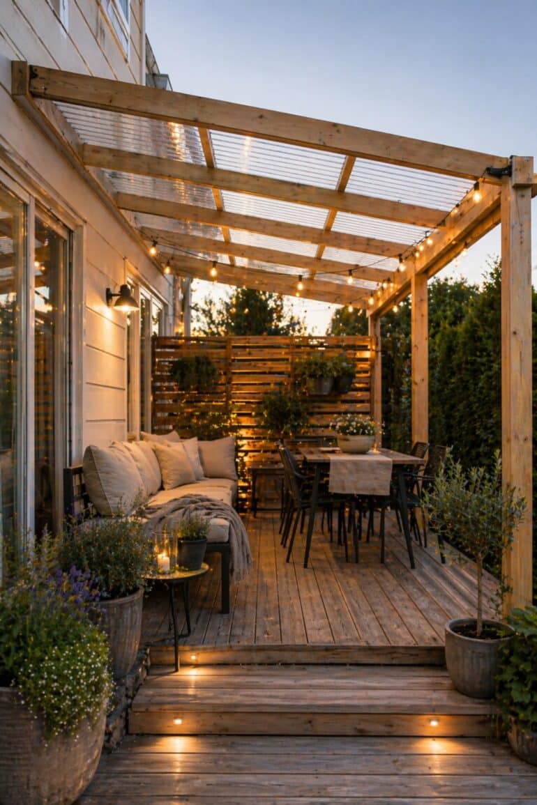 bygga tak uteplats inspo