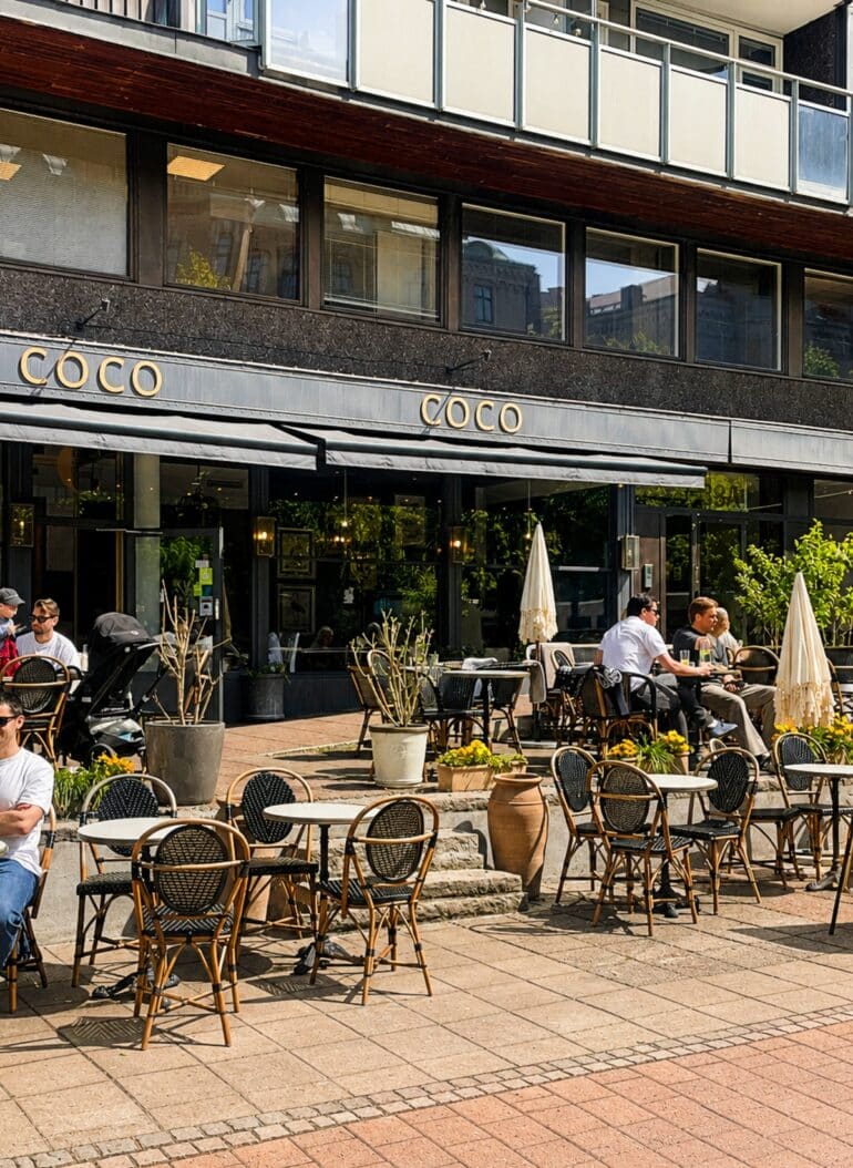 Coco Orangerie uteservering linne göteborg