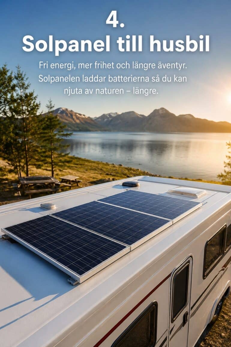 Solpanel till husbil