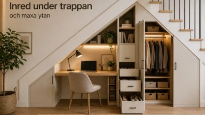 Hur kan man inreda under trappan? 7 smarta lösningar