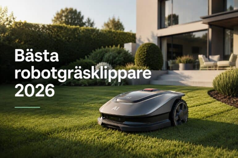 Vilken robotgräsklippare är bäst 2026? Test av AI-klippare