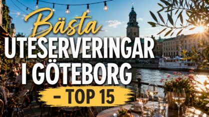 15 Bästa uteserveringar i Göteborg – Sommar 2026