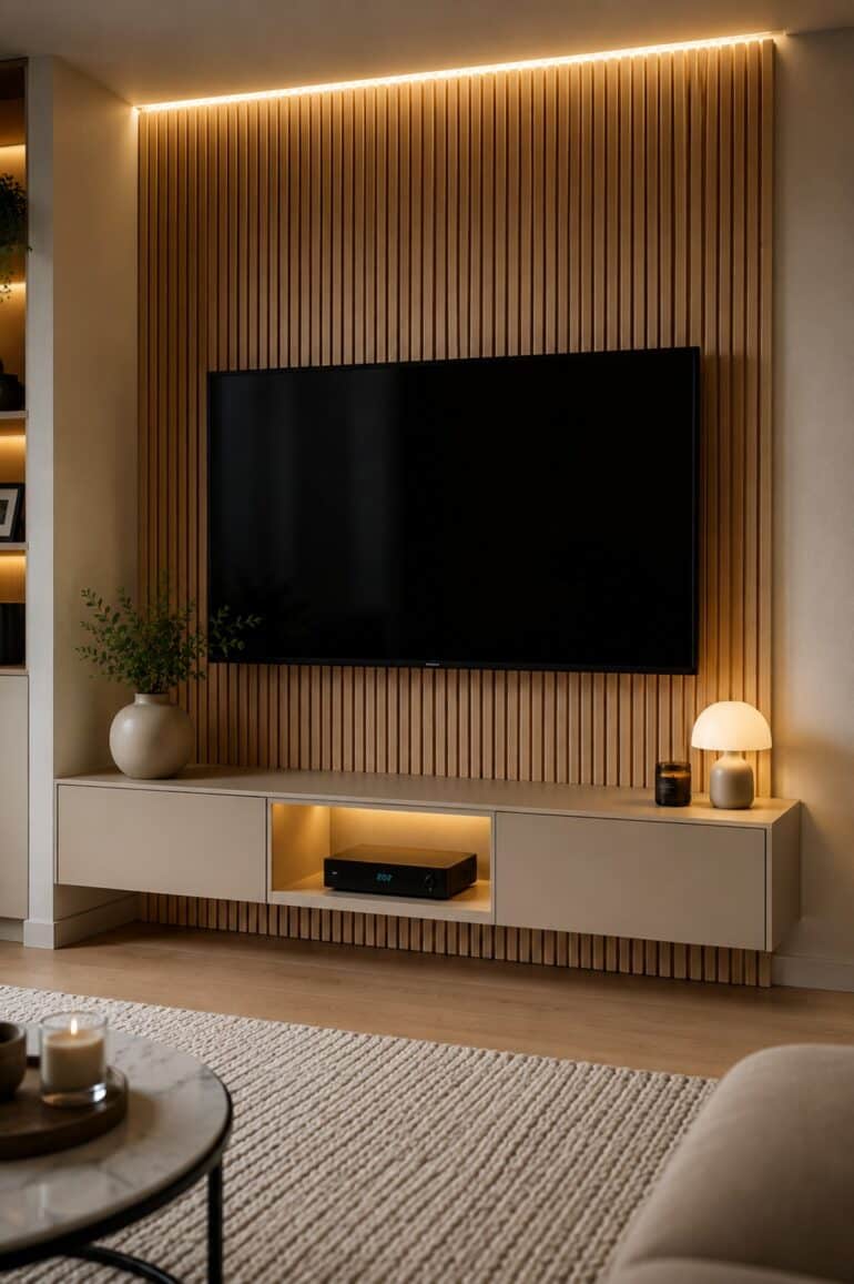 dölja mediabox tv snyggt