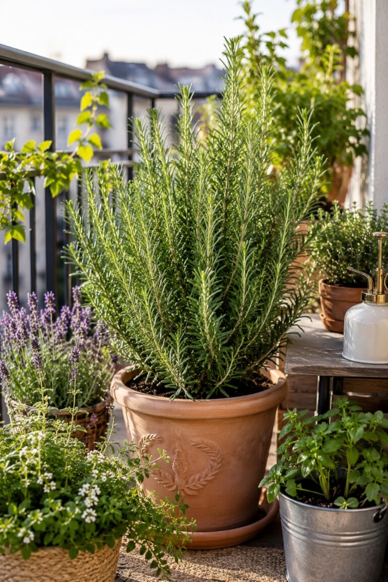 plantera rosmarin i kruka tips