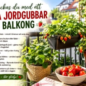 Hur kan man odla jordgubbar på balkong? 7 tips