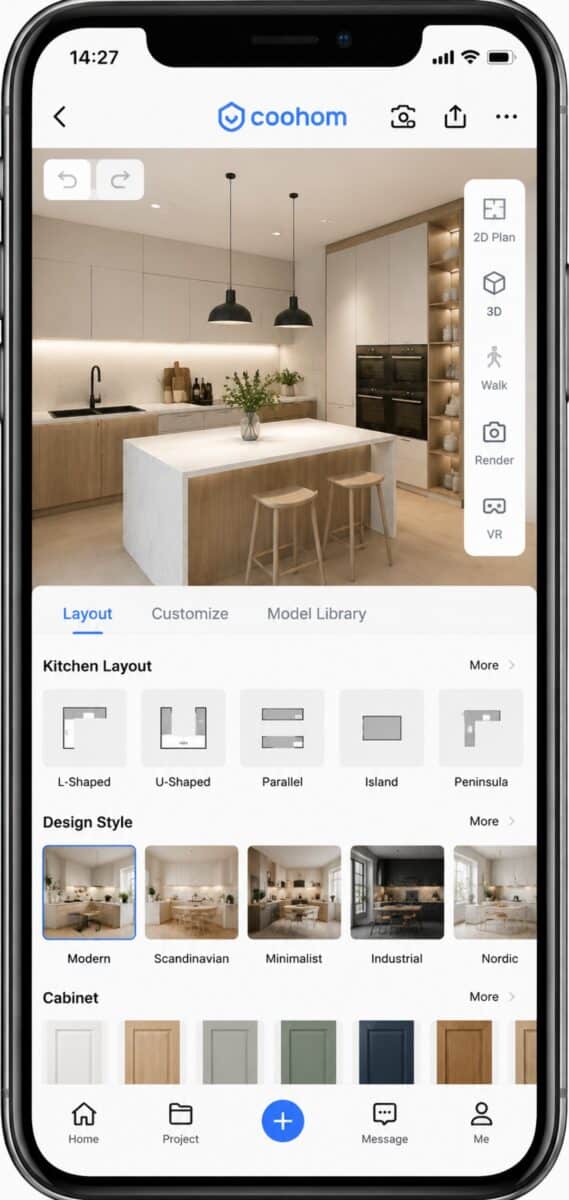 Coohom planering ikea kök app