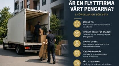 Är en flyttfirma värt pengarna? 5 fördelar du bör veta