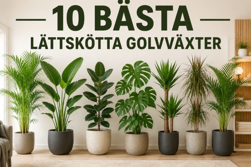 bästa gröna golvväxter