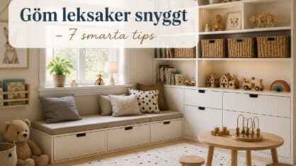 Hur kan man gömma leksaker snyggt? 7 smarta tips