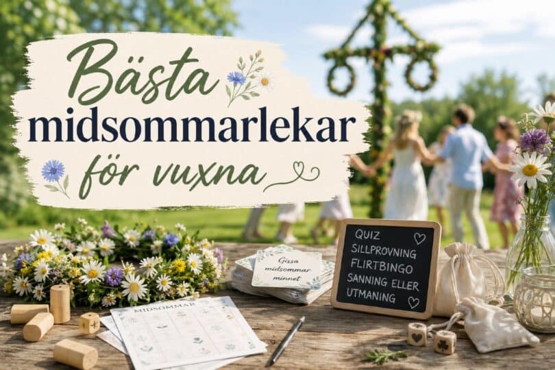 bästa midsommarlekar för vuxna
