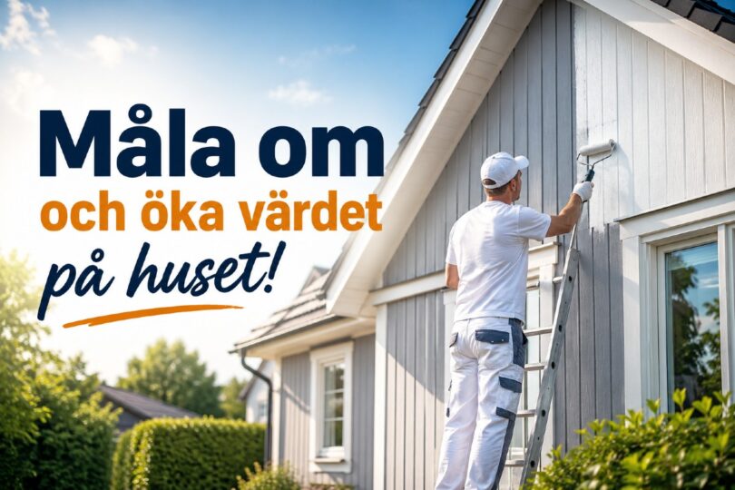 måla om öka värdet hus