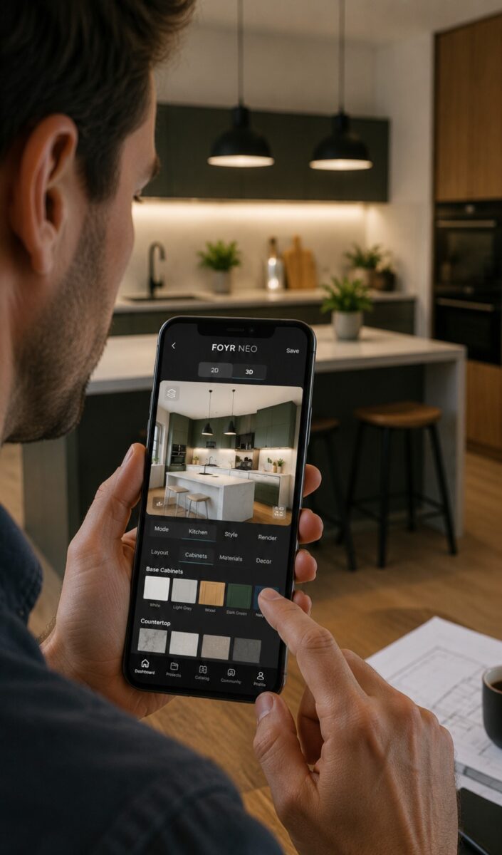 Foyr Neo app planner rum