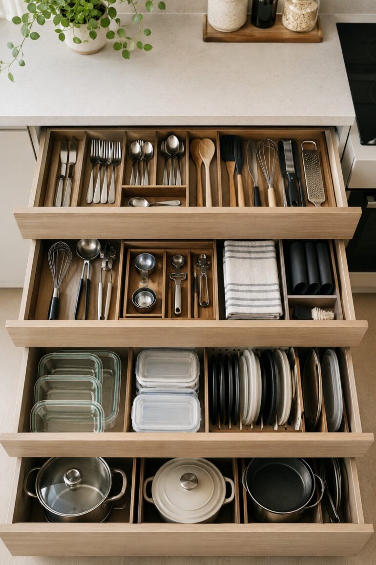 organisera kökslådor tips och råd