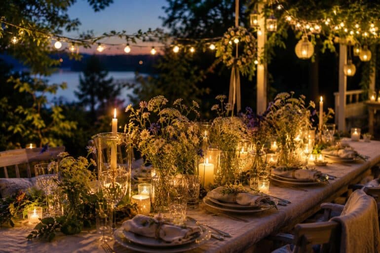 midsommardukning på kvällen inspo