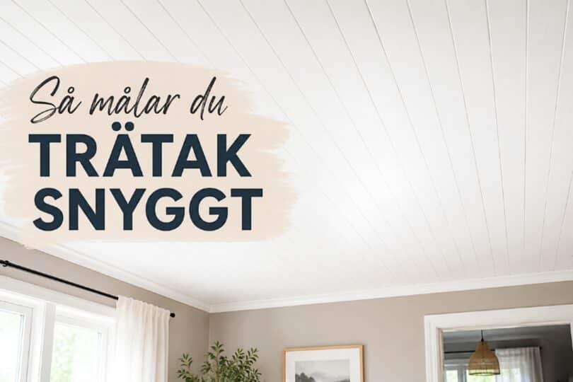 Måla trätak tips