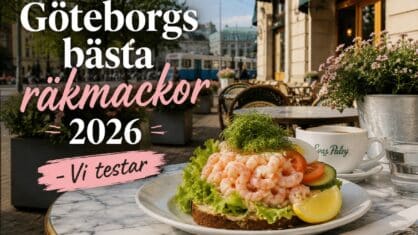 7 caféer med goaste räkmackor i Göteborg – Sommar 2026