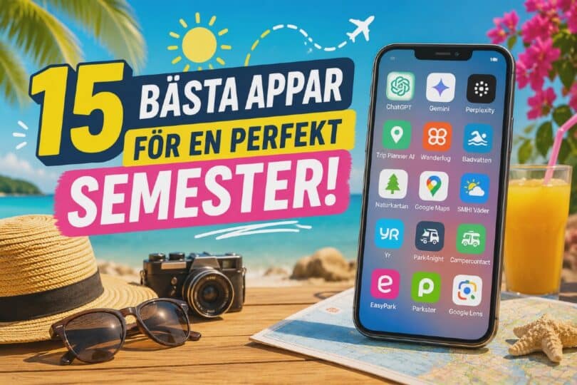bästa appar för semester planering