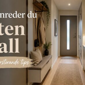 Hur inreder man en liten hall? – 10 expert tips
