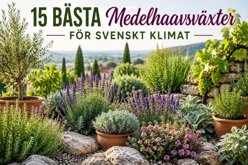bästa medelhavsväxter svensk klimat