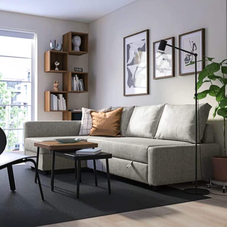 FRIHETEN Hörnbäddsoffa med förvaring ikea