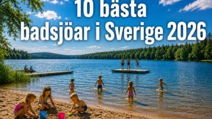 10 bästa badsjöar 2026 – Bra för barnfamiljer
