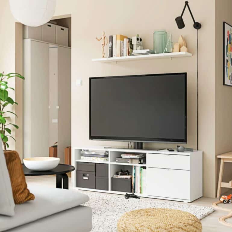 ikea VIHALS Tv-bänk, vit
