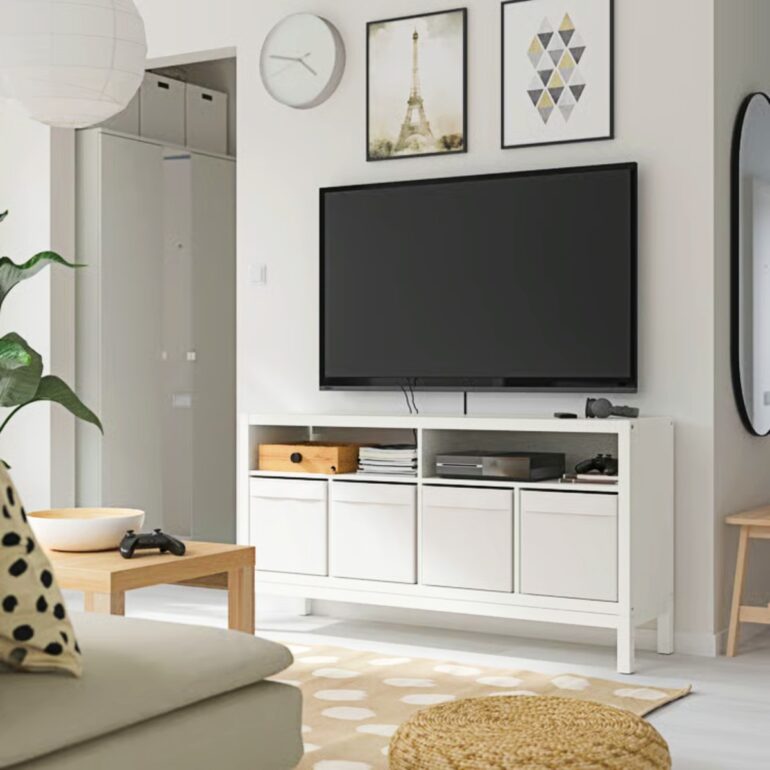 Ikea KALLAX Tv-bänk med underrede, vit