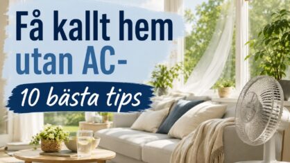 Hur får man svalt hemma utan AC? – 10 kalla tips