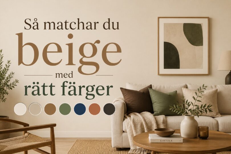 Beige matcha med rätt färger