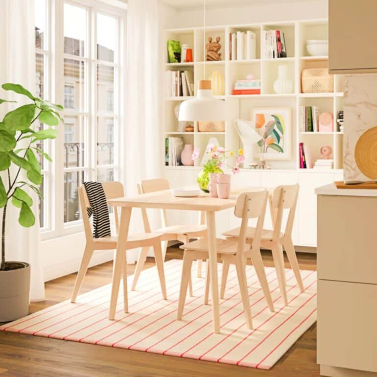 ikea LISABO / LISABO matbord och 4 stolar