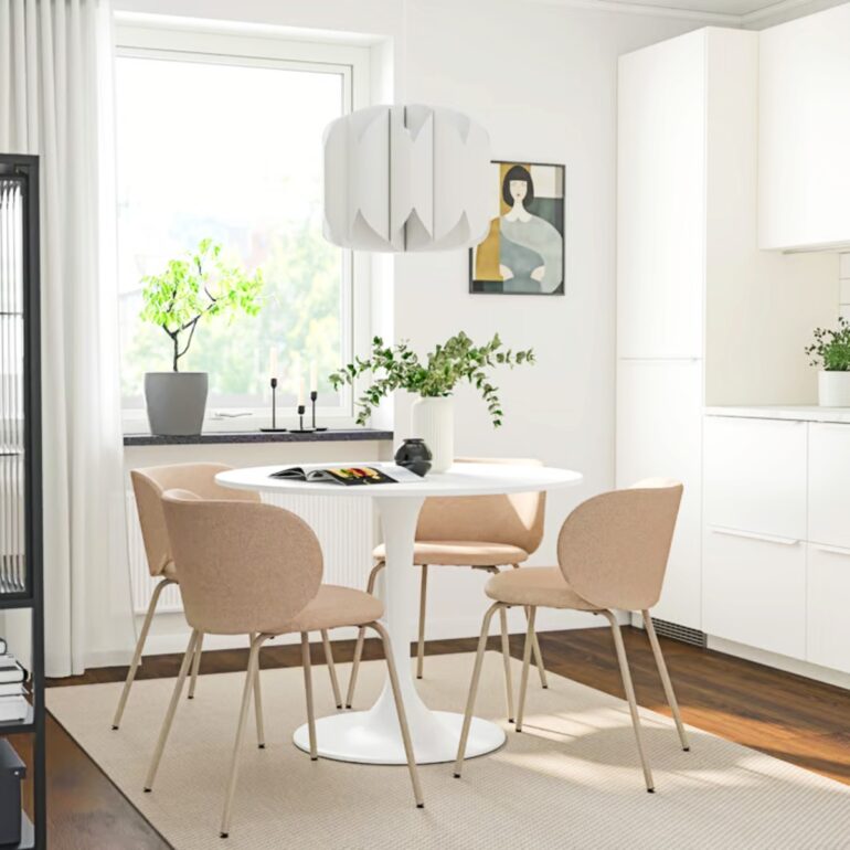 Ikea DOCKSTA / KRYLBO runt matbord