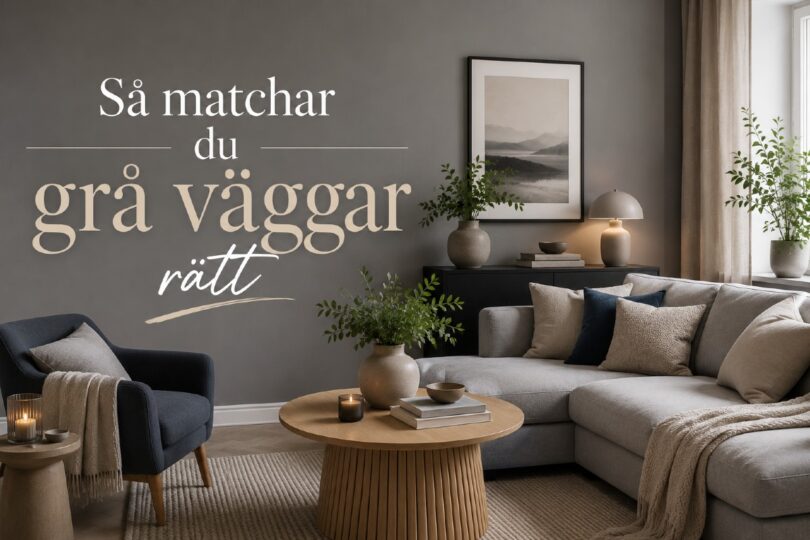 vilka färger passar med grå väggar