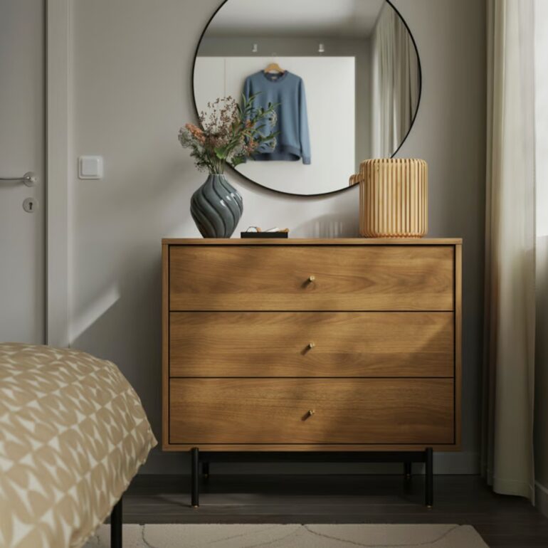 Mörk byrå ikea